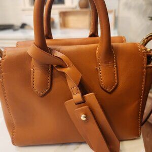 J Crew Harper Mini Satchel Camel Brown Bag
